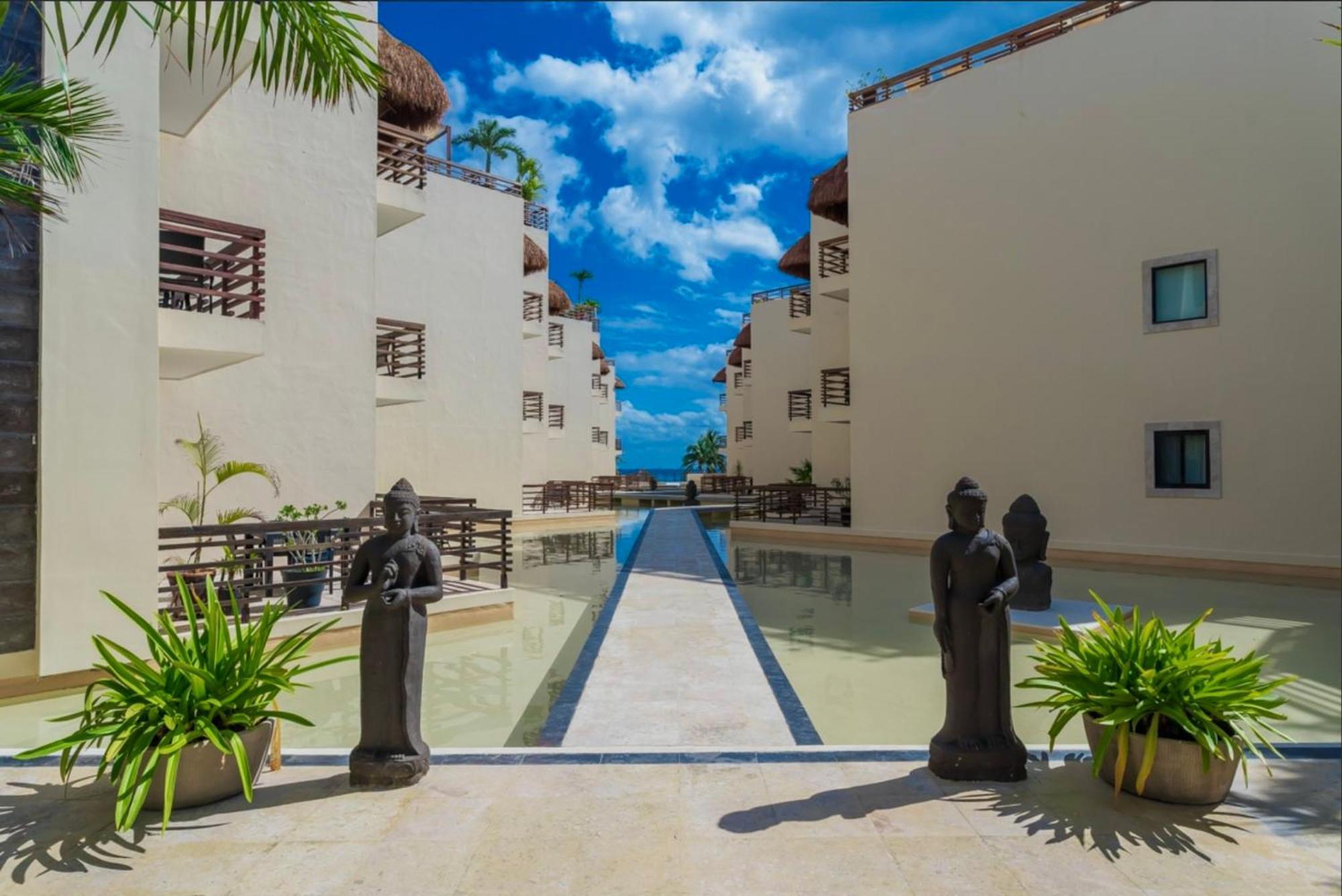 Departamento En Aldea Thai Con Terraza, Vista Al Mar Y Alberca Privada, Para 8 Personas Apartment Playa del Carmen Exterior photo